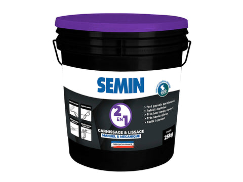 Semin 2-in-1 vul- en afwerkpleister 25kg