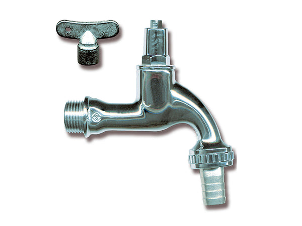 Saninstal Robinet double service 1/2" avec clé