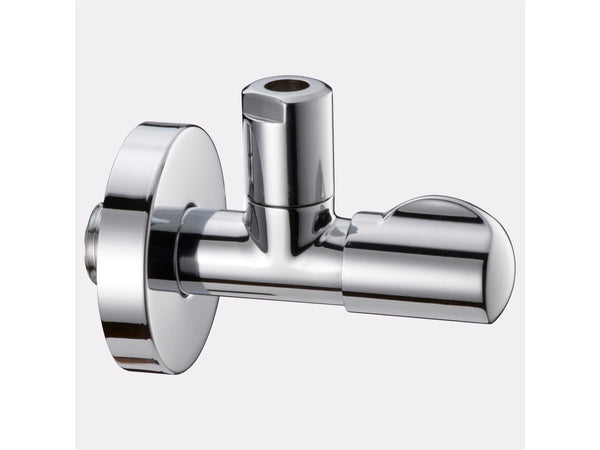 Saninstal Hoekstopkraan design 1/2" x 10mm verchroomd