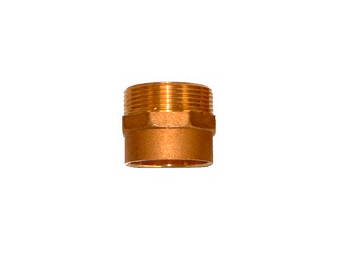 Saninstal Verloopmof M 1/2" x 15mm ijzer-koper