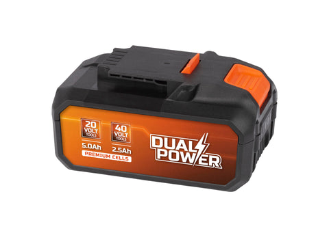Powerplus Dual Power POWDP9037 accu 2x20 V Li-Ion 5.0/ 2.5Ah