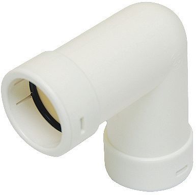PVC elleboog condensafvoer 90° 25MM, pvc-coller: coudes, manchons, raccords — SKU DESCO-187263