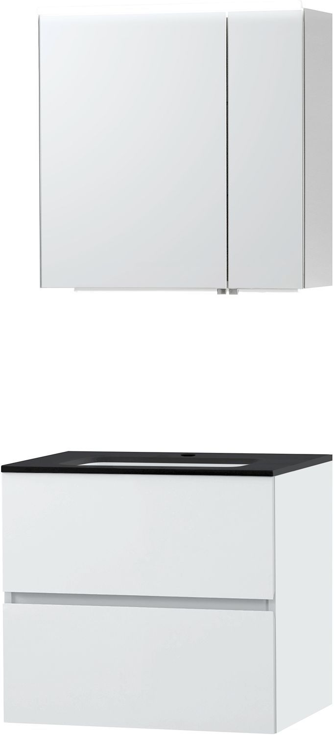Meubel Molto poederwit 70 bleu belge spiegelkast