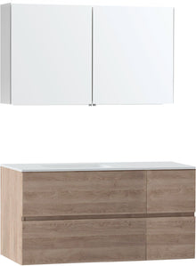 MEUBEL MOLTO EIK NATUUR 125 LINKS SOLID SPIEGELKAST