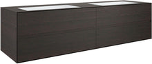 Onderbouw 4 LADES+2 onderbouwlavabos tenso 180CM zonder kraangat wenge