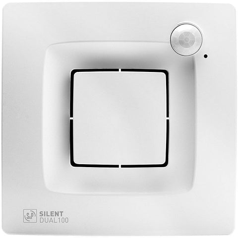 Badkamerventilator silent dual 100 s&p
