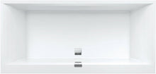 Bad quaryl Square Edge 12 VB 180X80 inclusief poten+automatische sluiting wit