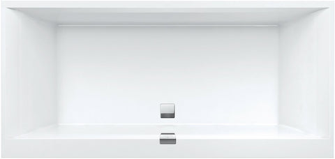 Bad quaryl Square Edge 12 VB 180X80 inclusief poten+automatische sluiting wit, baden — SKU DESCO-157820