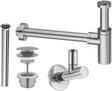 Aansluitset handenwasser universeel inox