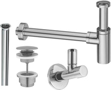Aansluitset handenwasser universeel inox