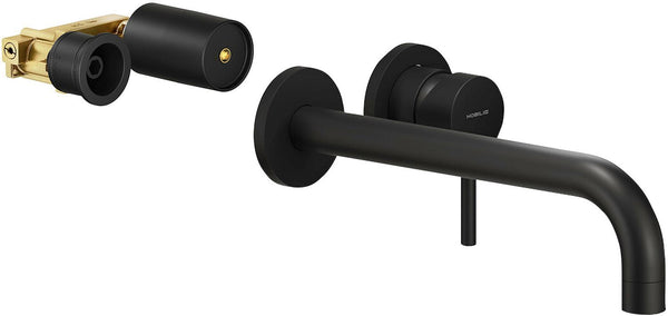 1GREEP MENGKRAAN LAVABO MUUR LIVE NOBILI 250MM MAT ZWART