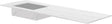 TABLET KERAMISCH MARMER PURO LAVABO S LINKS B160 H1,2 ZONDER KRAANGAT WHITE CALACATTA