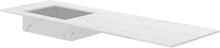 TABLET KERAMISCH MARMER PURO LAVABO S LINKS B160 H1,2 ZONDER KRAANGAT WHITE CALACATTA