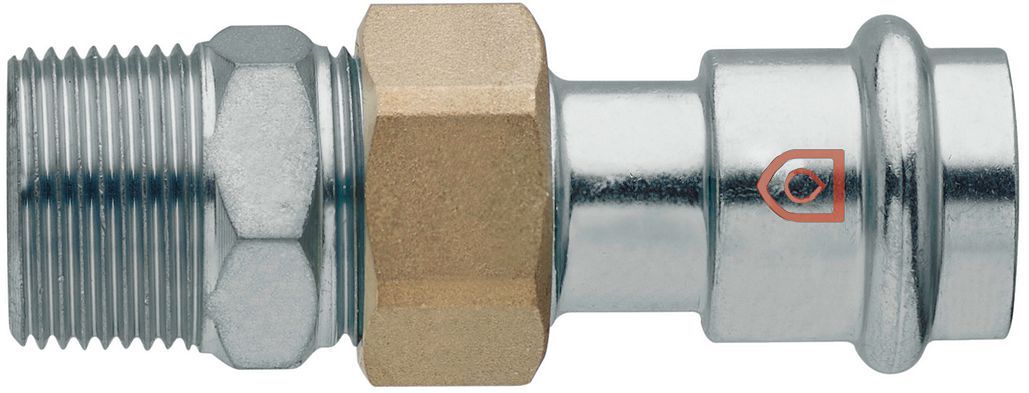 3-D Koppeling 28MM-4/4" M C-staal frabo