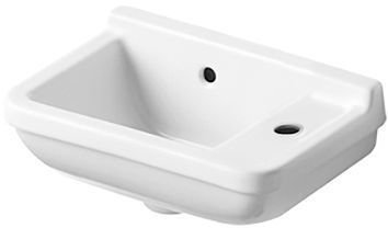 HANDENWASSER STARCK 3 DURAVIT 40CM +KRAANGAT RECHTS WIT
