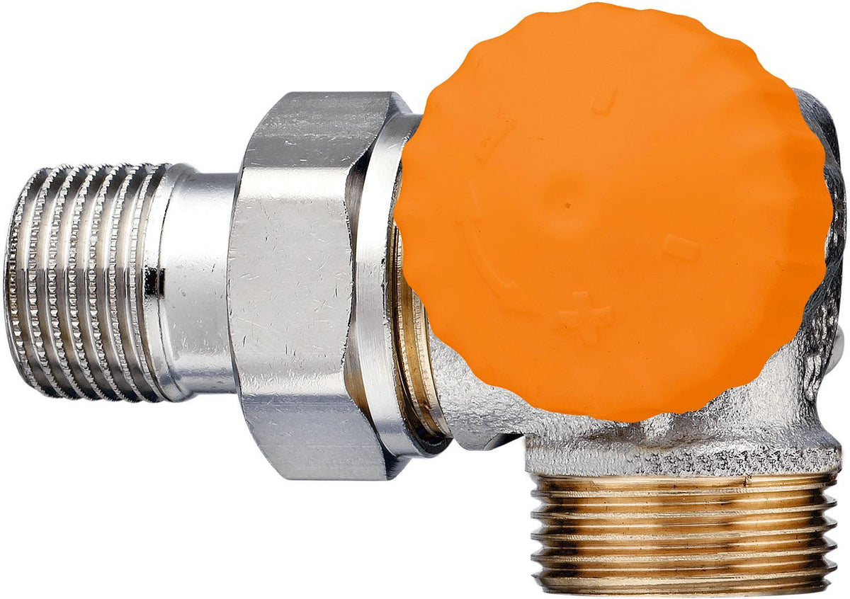 THERMOSTATISCHE RADIATORKRAAN ECLIPSE HEIMEIER 3/4"M-1/2"HAAKS RECHTS