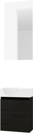 HANDENWASSER FORM MINI QUO LINKS / 1 DEUR/ SPIEGEL GRAPHIT EIK