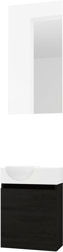 HANDENWASSER FORM MINI QUO LINKS / 1 DEUR/ SPIEGEL GRAPHIT EIK