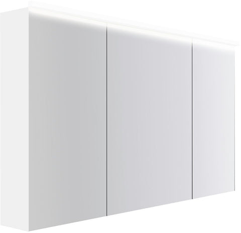 Spiegelkast COFFEE 3 deuren 1400MM 4250K Decor Fluweel, badkamermeubelen — SKU DESCO-193096