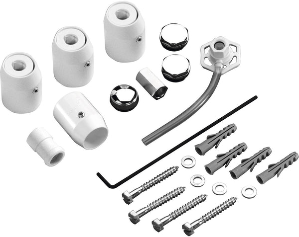 Bevestigingsset voor d-radiator times Quartz wit