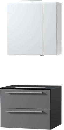 Meubel combo uni leisteen 70 bleu belge spiegelkast