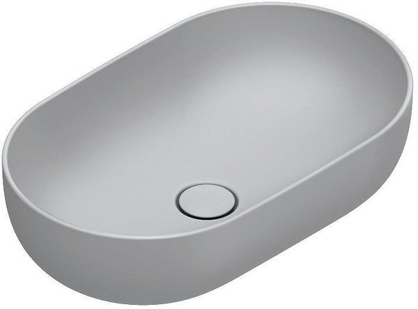 Opbouwlavabo sfera catalano cataglaze+ 60X37 H16 zonder overloop cemento satinato