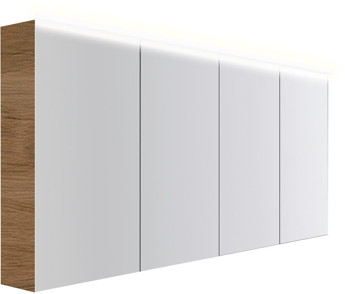 Spiegelkast COFFEE 4 deuren 1800MM 4250K eik Decor caramel