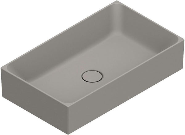 Opbouwlavabo Premium catalano cataglaze+ 60X35 H13 zonder overloop tortora satinato
