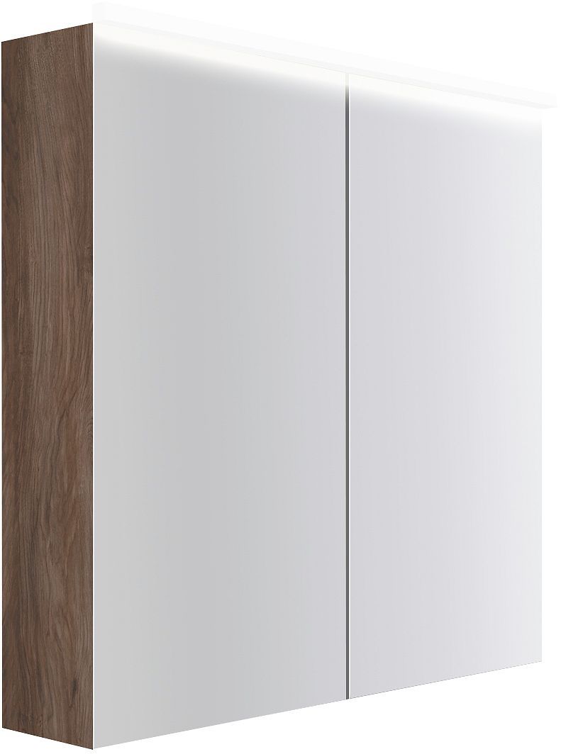 Spiegelkast COFFEE 2 deuren 800MM 4250K notelaar Decor Fluweel