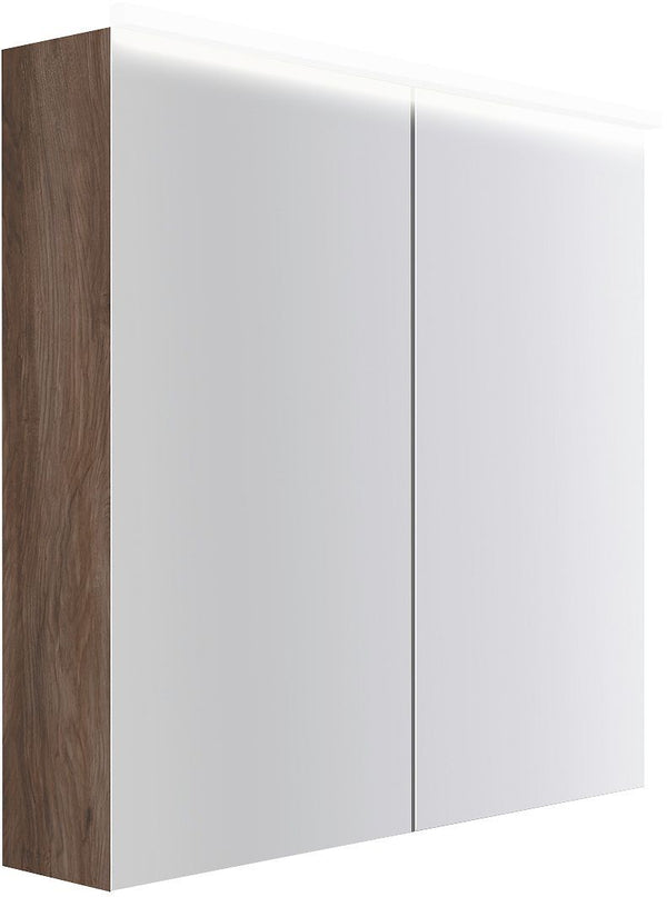 ARMOIRE TOILETTE COFFEE 2 PORTES 800MM 4250K TECTONA NOYER DECOR VELOURS
