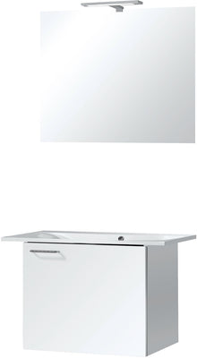 MEUBLE BIZZY 80/60 AVEC MIROIR 80 AVEC ECLAIRAGE BLANC
