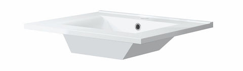 Lavabo form 61X46CM porselein wit