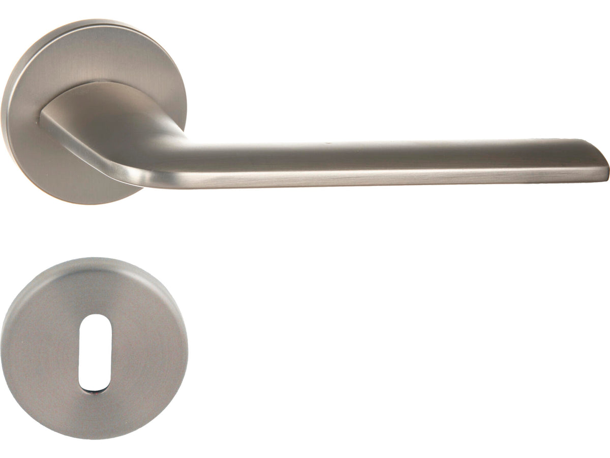 Linea Bertomani 2814 Design deurklinkset op rozet vernikkeld