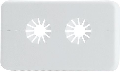 Afdekrozet dubbel 15-16MM wit 38MM