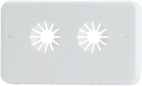 Afdekrozet dubbel 15-16MM wit 38MM