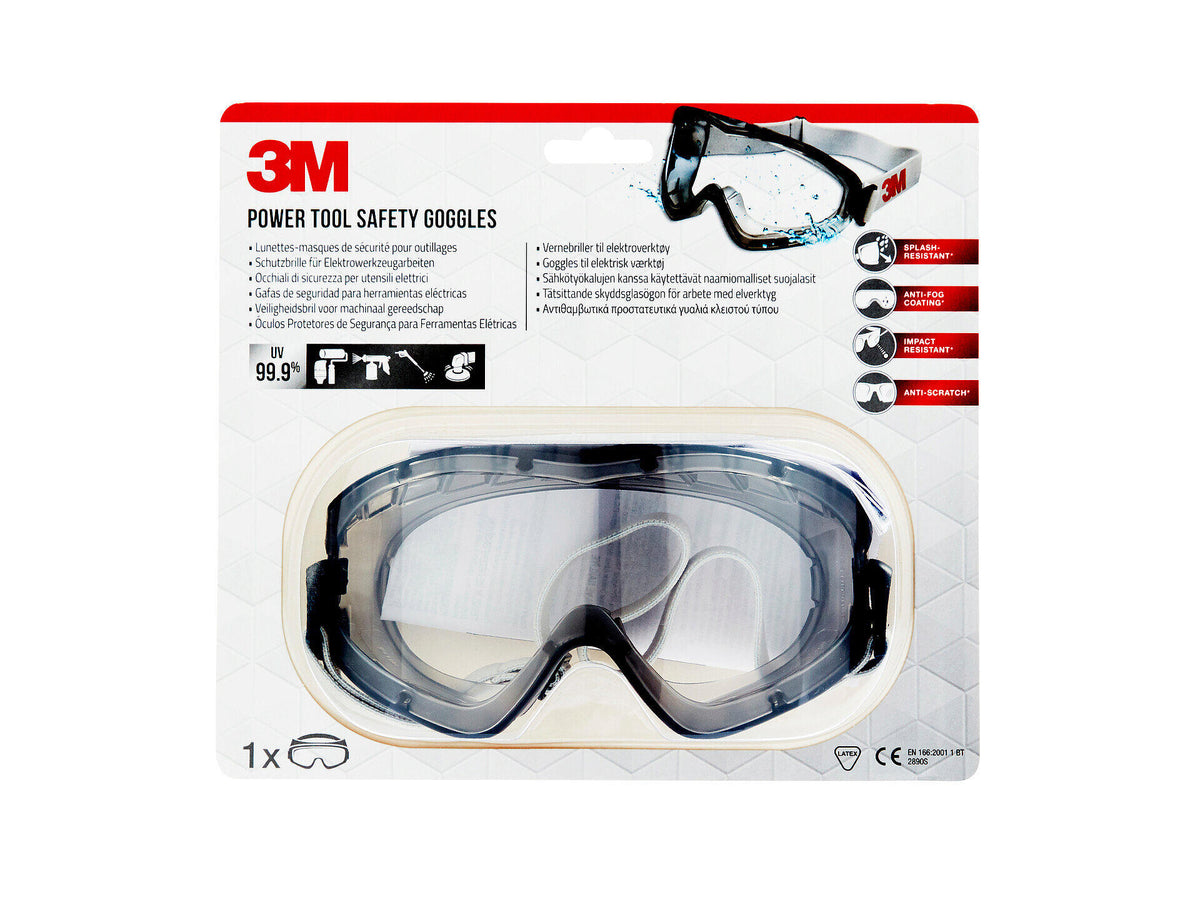 3M 2890C1 ruimzicht veiligheidsbril