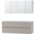 MEUBLE MOLTO GRIS 160 SOLID ARMOIRE TOILETTE