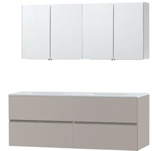 MEUBLE MOLTO GRIS 160 SOLID ARMOIRE TOILETTE
