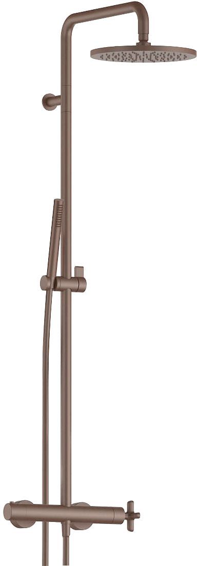 COLONNE DE DOUCHE +THERMOSTAT ICONA CLASSIC FANTINI 24CM MAT COPPER PVD