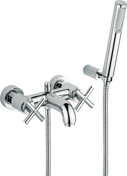 MITIGEUR DE BAIN QUATTRO CHROME COMPLET