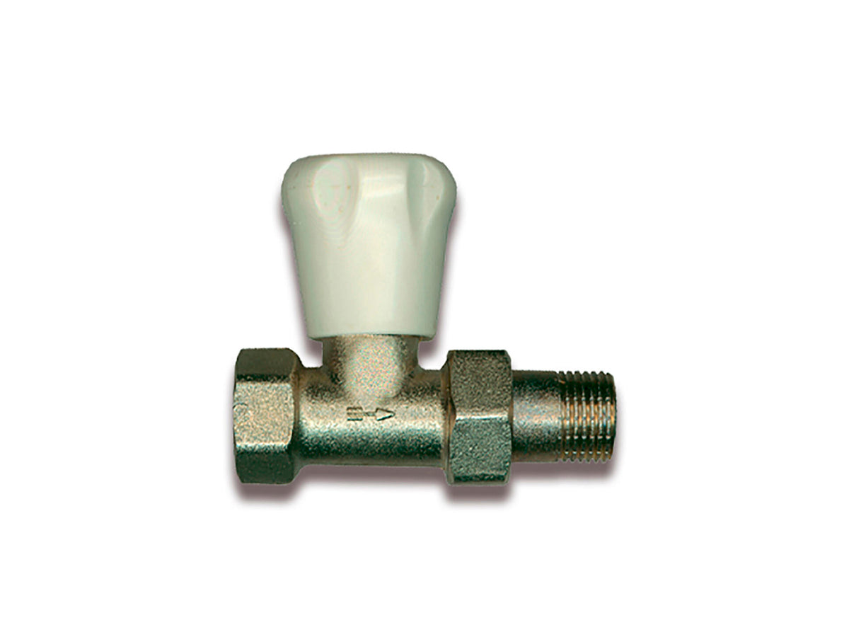 Saninstal radiatorkraan recht 1/2"