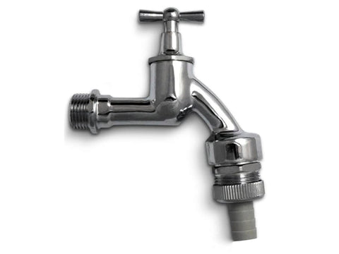 Saninstal Dubbeldienstkraan met terugslagklep en beluchter M1/2"