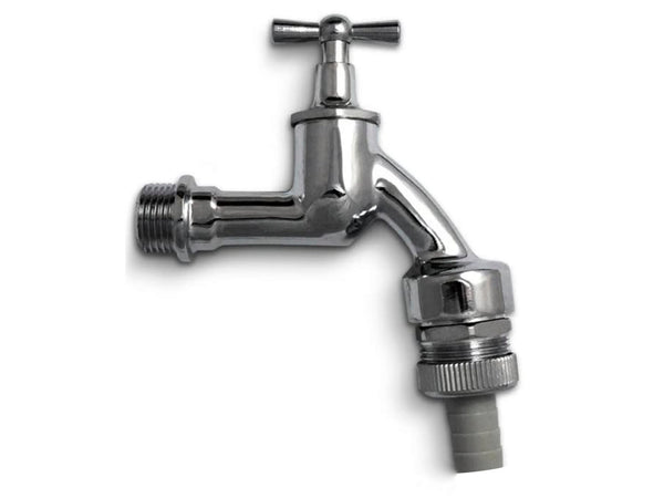 Saninstal Dubbeldienstkraan met terugslagklep en beluchter M1/2"