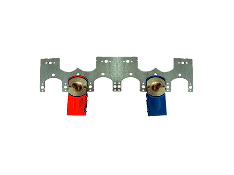 Saninstal Inbouwdoos met dubbele muurbeugel M 3/4" x F 1/2"