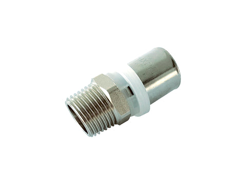 Saninstal rechte koppeling 20mm x M 1/2"