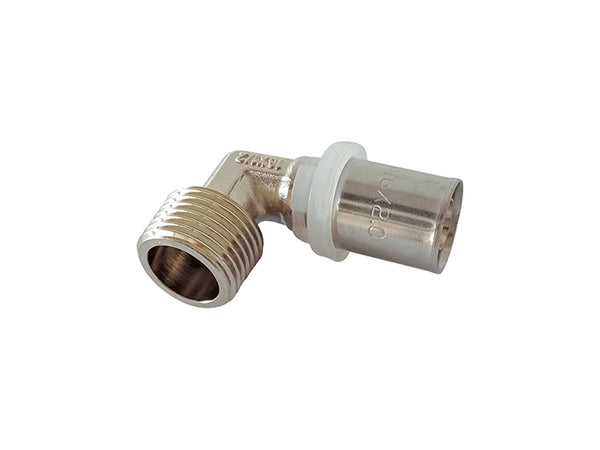 Saninstal haakse koppeling 20mm x M 1/2"