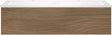 Onderbouw COFFEE 1 lade 120 duo eik caramel + dubbele wastafel kunstmarmer wit