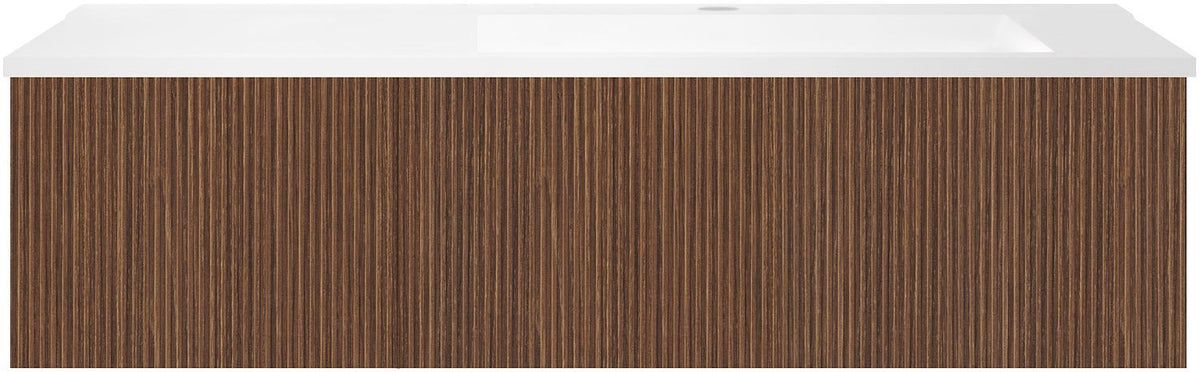 ONDERBOUW COFFEE 2 LADES 120 NOTELAAR  SMARTLINE+WASTAFEL RECHTS KUNSTMARMER WIT
