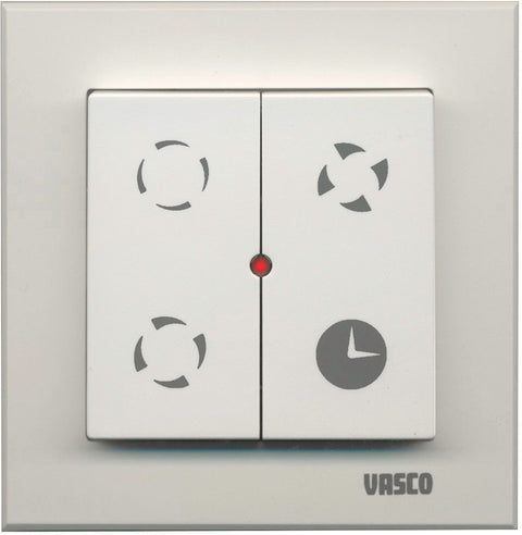 Schakelaar RF + Led indicatie + batterij Vasco, ventilatie — SKU DESCO-153933