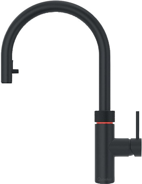 KEUKENKRAAN MET UITTREKBARE HANDDOUCHE FLEX QUOOKER ZWART